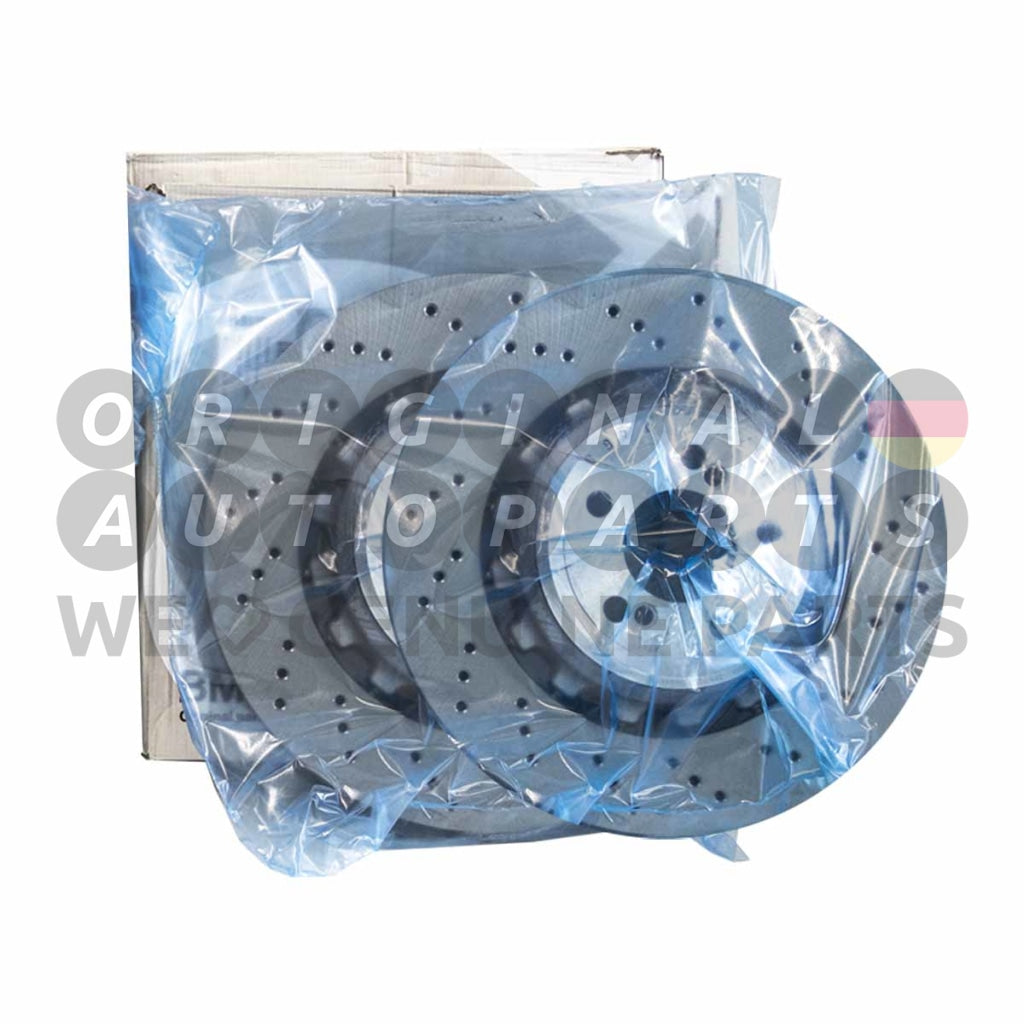 Genuine BMW Brake Discs Rotors rear X5 M F85 X6 M F86 385x24mm 34212284903 34212284904