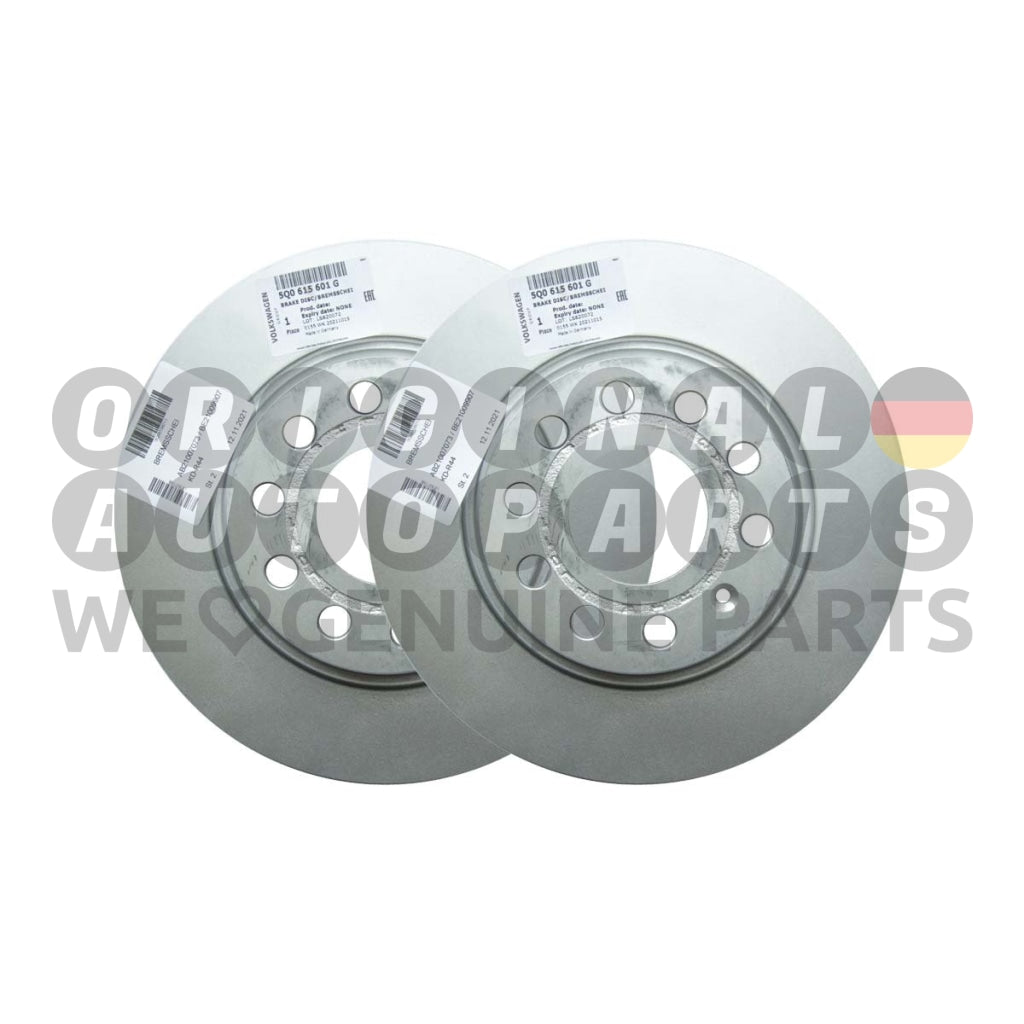 Originele VW Audi REMSCHIJVEN SET achter 282mm A3 8P Q3 Golf 5 Golf 6 Passat 5Q0615601G